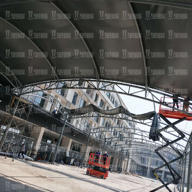 奉化方橋農(nóng)副膜結(jié)構(gòu)雨棚工程項(xiàng)目竣工 奉化方橋農(nóng)副膜結(jié)構(gòu)雨棚工程項(xiàng)目竣工