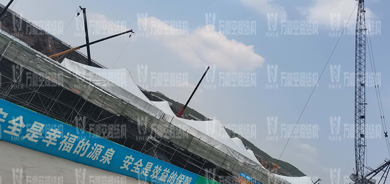 南京園博園穹蓋式膜結(jié)構(gòu)棚項目最新進展