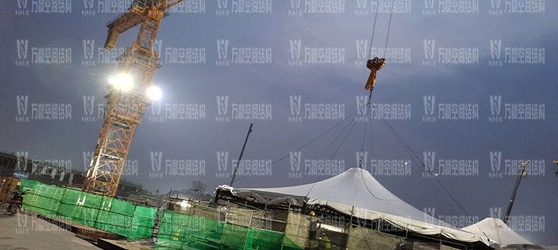 南京園博園穹蓋式膜結(jié)構(gòu)棚項目最新進展