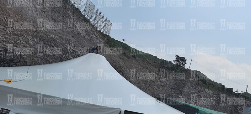 南京園博園穹蓋式膜結(jié)構(gòu)棚項目最新進展