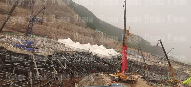 南京園博園穹蓋式膜結(jié)構(gòu)棚項目最新進展