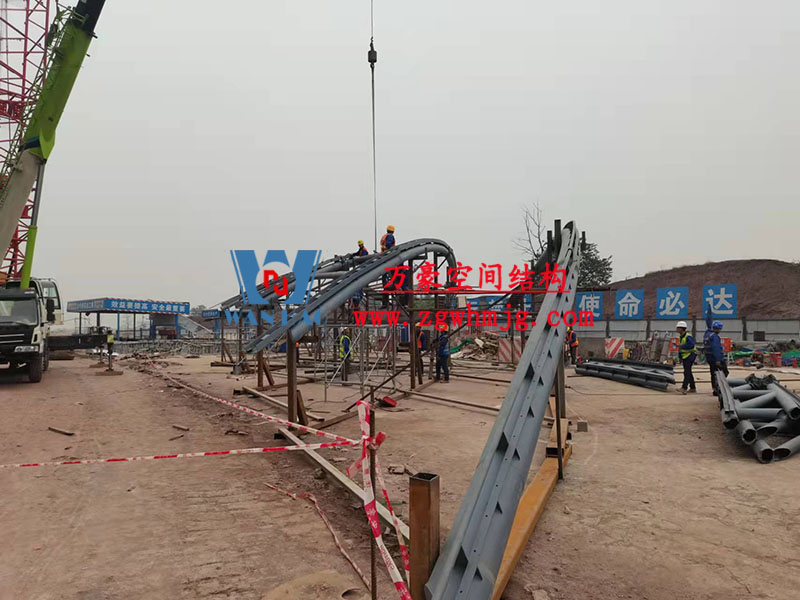 2023年亞洲杯主辦場地重慶龍興足球場異型鋼結(jié)構(gòu)項(xiàng)目