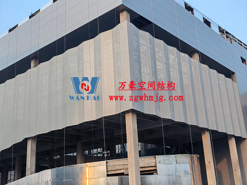 紹興國際會(huì)展中心C1區(qū)展廳幕墻網(wǎng)格膜工程 紹興國際會(huì)展中心C1區(qū)展廳幕墻網(wǎng)格膜工程