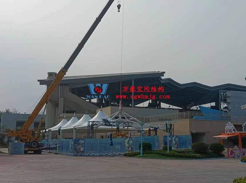 上海海昌海洋公園鋼膜結(jié)構(gòu)工程完工 上海海昌海洋公園鋼膜結(jié)構(gòu)工程完工