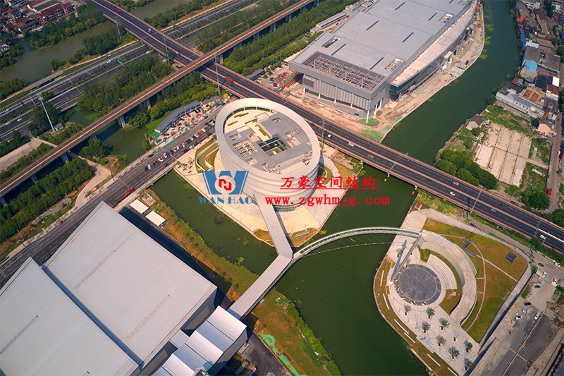 紹興國際會展中心PTFE網(wǎng)格織物幕墻項目 紹興國際會展中心PTFE網(wǎng)格織物幕墻項目