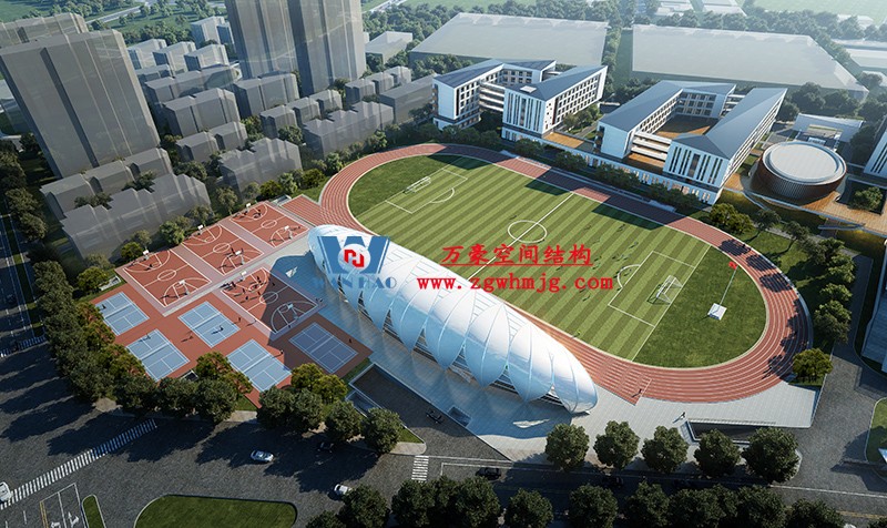 龍泉市體育場(chǎng)鋼膜結(jié)構(gòu)工程完工 龍泉市體育場(chǎng)鋼膜結(jié)構(gòu)工程完工