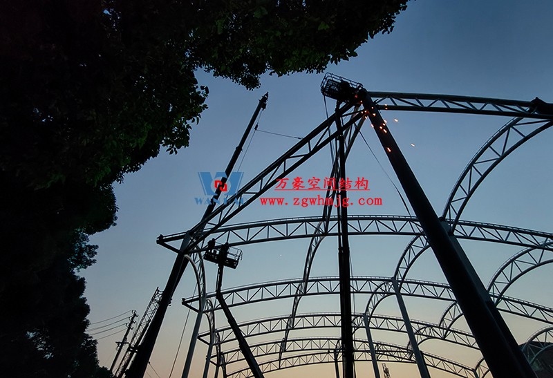 國網(wǎng)江西省電力有限公司培訓中心實訓基地改造膜結(jié)構(gòu)項目最新施工進度