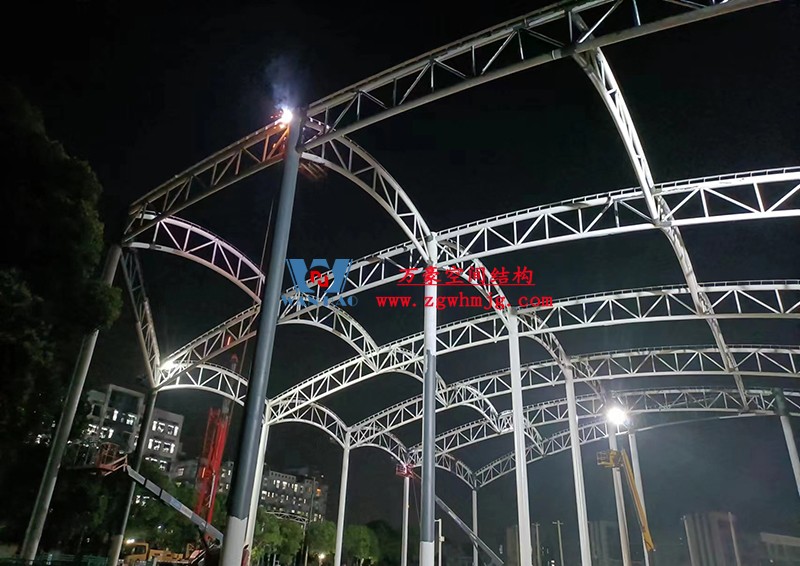 國網(wǎng)江西省電力有限公司培訓中心實訓基地改造膜結(jié)構(gòu)項目最新施工進度