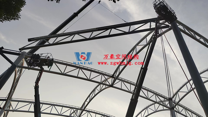 國網(wǎng)江西省電力有限公司培訓中心實訓基地改造膜結(jié)構(gòu)項目最新施工進度