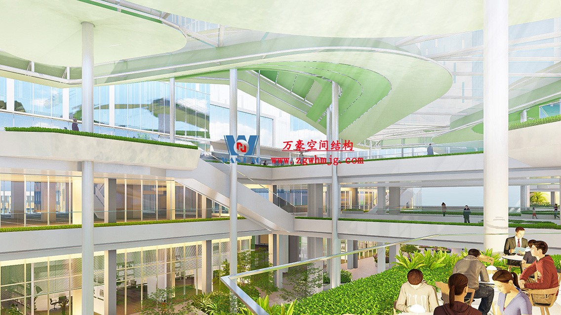 博多森谷項目中庭鋼膜結(jié)構(gòu)工程 博多森谷項目中庭鋼膜結(jié)構(gòu)工程