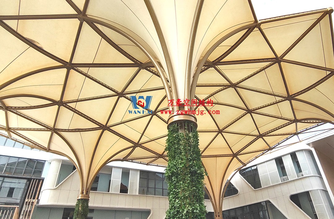 有骨骼、有皮膚的PTFE膜結(jié)構(gòu)建筑