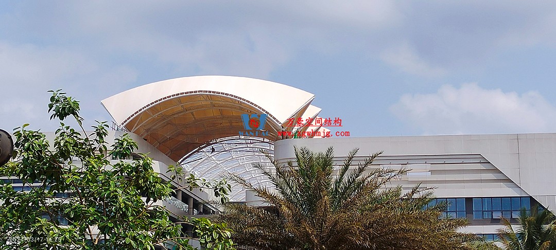 施工加速，這個PTFE膜結構天幕即將完工！