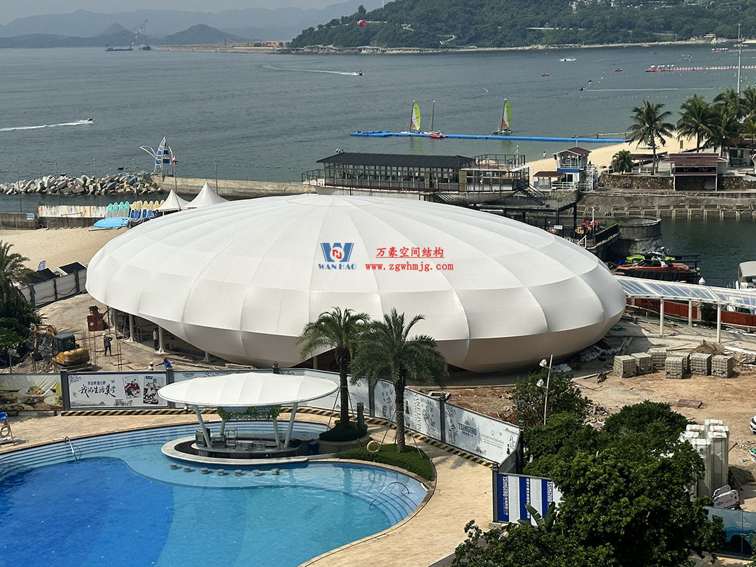 京基大梅沙酒店多功能活動廳鋼膜結構項目 京基大梅沙酒店多功能活動廳鋼膜結構項目