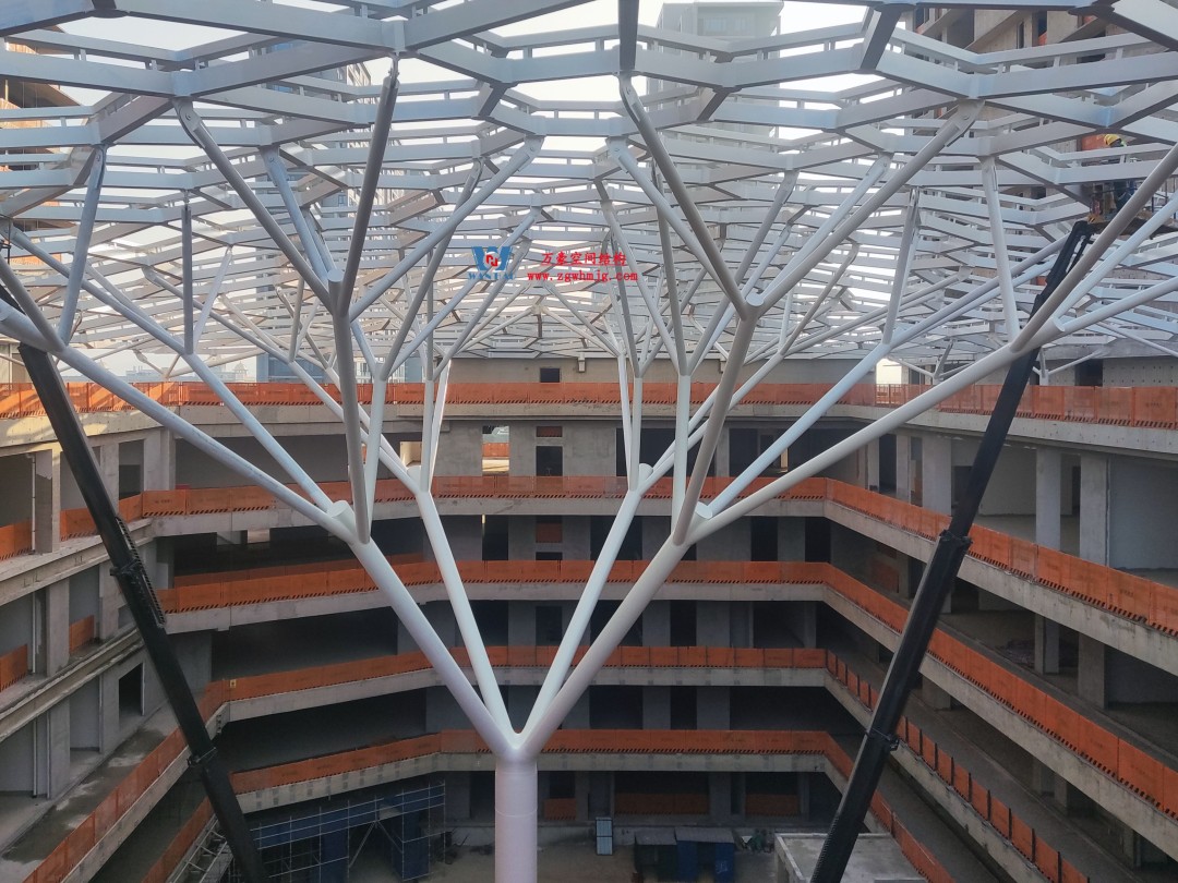 科幻巨幕降臨安吉！湖州安吉鋼結(jié)構(gòu)天幕重塑城市天際線