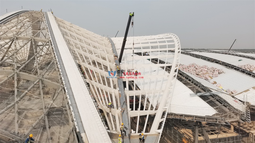 千帆競發(fā)勢如虹｜中原國際會展中心膜結(jié)構(gòu)天幕攻堅實錄，擎起中原會展新地標！