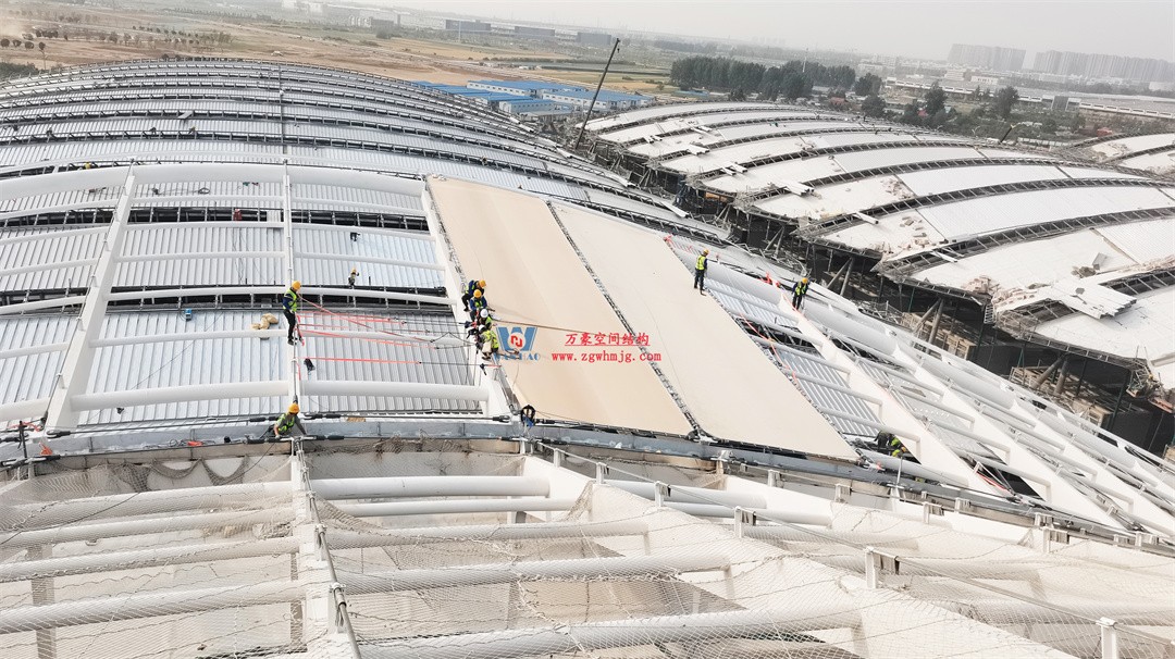 千帆競發(fā)勢如虹｜中原國際會展中心膜結(jié)構(gòu)天幕攻堅實錄，擎起中原會展新地標！