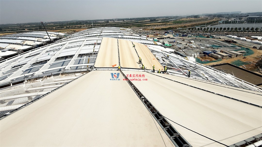 千帆競發(fā)勢如虹｜中原國際會展中心膜結(jié)構(gòu)天幕攻堅實錄，擎起中原會展新地標！