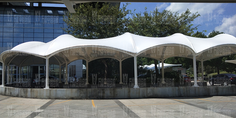 膜結(jié)構(gòu)停車棚的安裝工藝是怎樣的？膜結(jié)構(gòu)車棚安裝步驟有哪些？