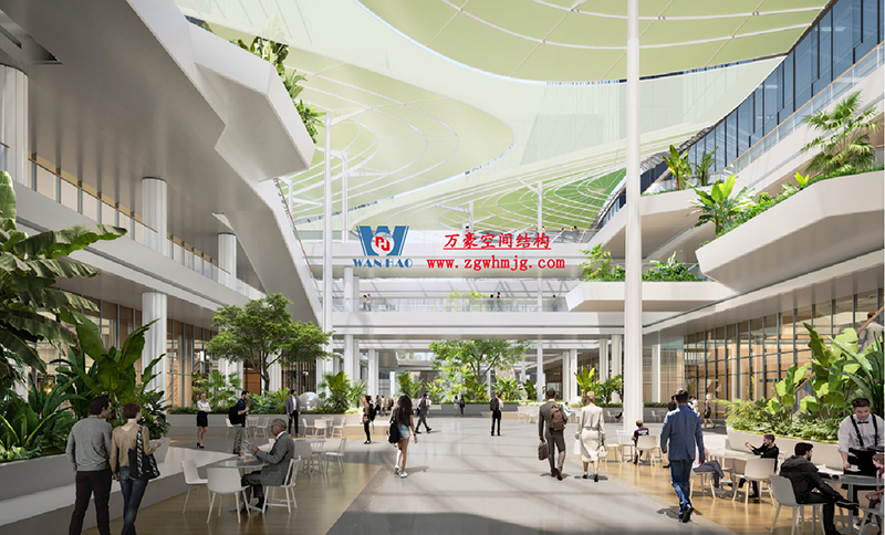 萬豪2023第9標-博多森谷項目中庭鋼膜結構工程