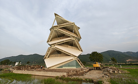 數智農業(yè)產業(yè)園先行啟動區(qū)塊項目設計施工總承包-瞭望塔膜結構工程