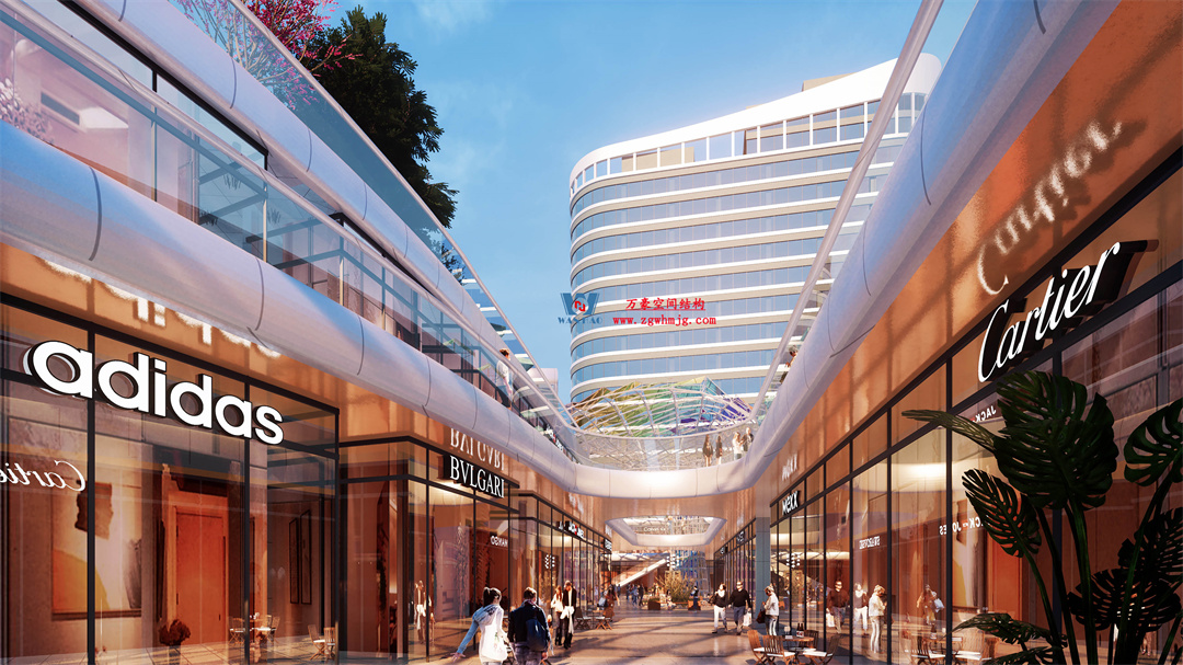 茂名總匯天街ETFE氣枕商業(yè)天幕，打造光影藝術(shù)“場(chǎng)景”